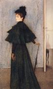 Fernand Khnopff Portrait of Mrs Botte France oil painting artist
